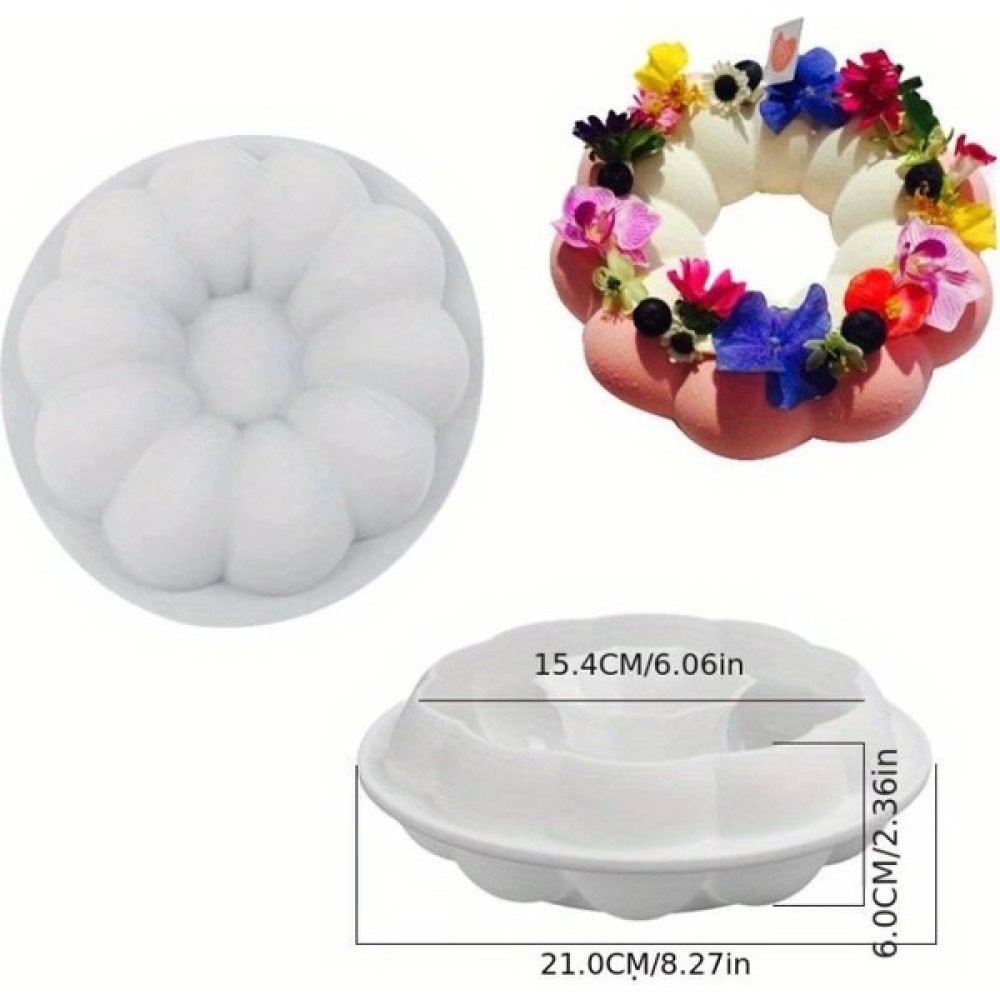 Silikon Yuvarlak Bulut Mousse Kek ve Pasta Kalıbı, Ø:19 cm H: 6 cm Oto Boyaları Fiyatı