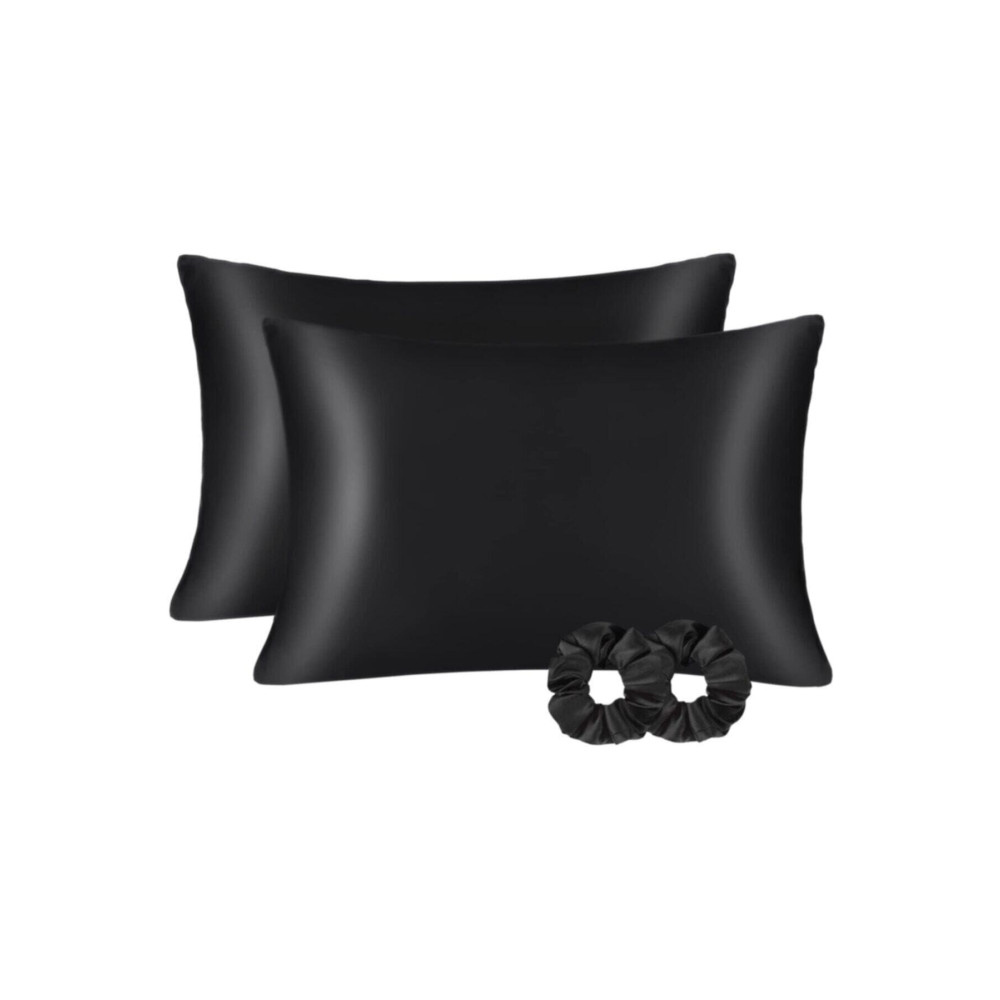 Silk Cocoon Ipek Dokulu Saten Model 50x70 Cm Yastık Kılıfı Kıvırcık Saçlar Siyah 2 Adet Yastık Kılıfı Fiyatı