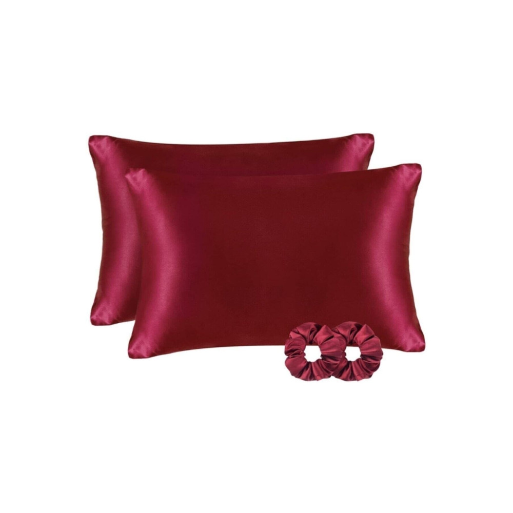 Silk Cocoon Ipek Saten 50x70 Cm Yastık Kılıfı 2 Adet Toka Kıvırcık Saçlar Bordo 2 Adet Yastık Kılıfı Fiyatı