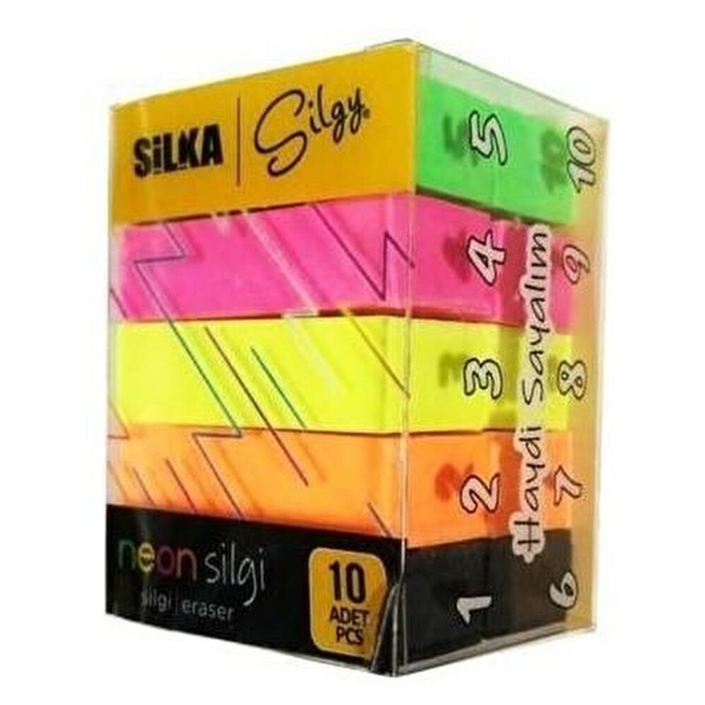 SİLKA CORNER NEON SİLGİ 10 LU ART14 Kalem & Yazı Gereçleri Fiyatı