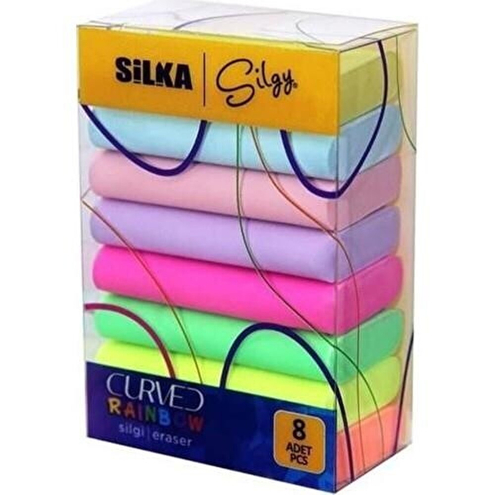 Silka Curved Rainbow 8 Li Silgi Sg51 Kalem & Yazı Gereçleri Fiyatı