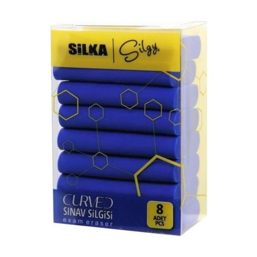 Silka Curved Sınav Silgisi 8'li Sg.53 Silgi Fiyatı