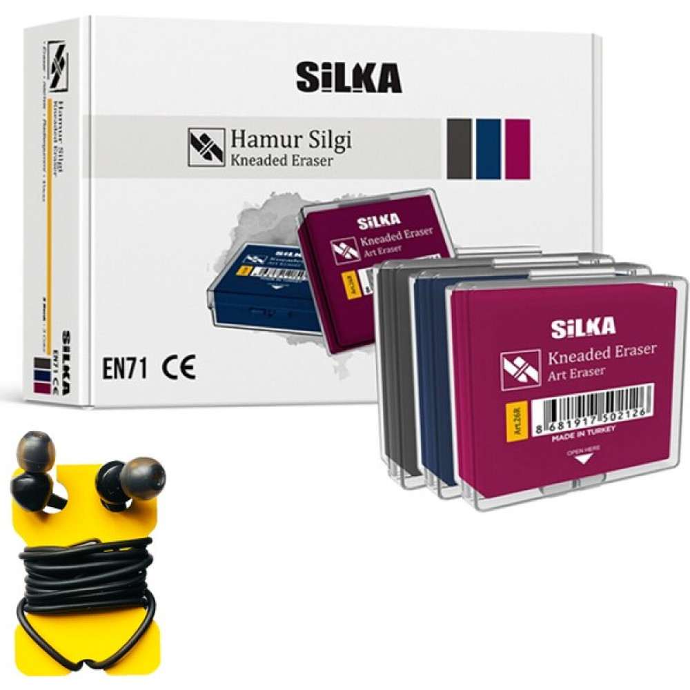 Silka Hamur Silgi Grafit Silgisi Yeni Nesil Çizim Kara Kalem Çalışma Silgisi Dayanıklı Iz Bırakmaz 1 Adet Silgi Fiyatı