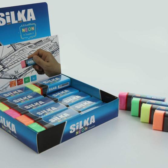 Silka Neon Büyük Boy 20'li Silgi