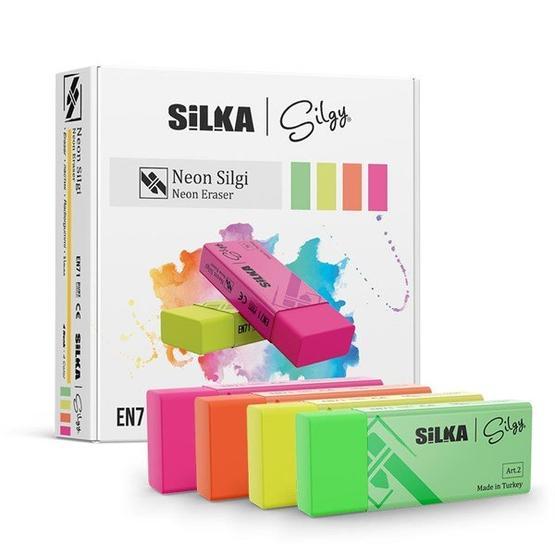 Silka Neon Büyük Boy 20'li Silgi
