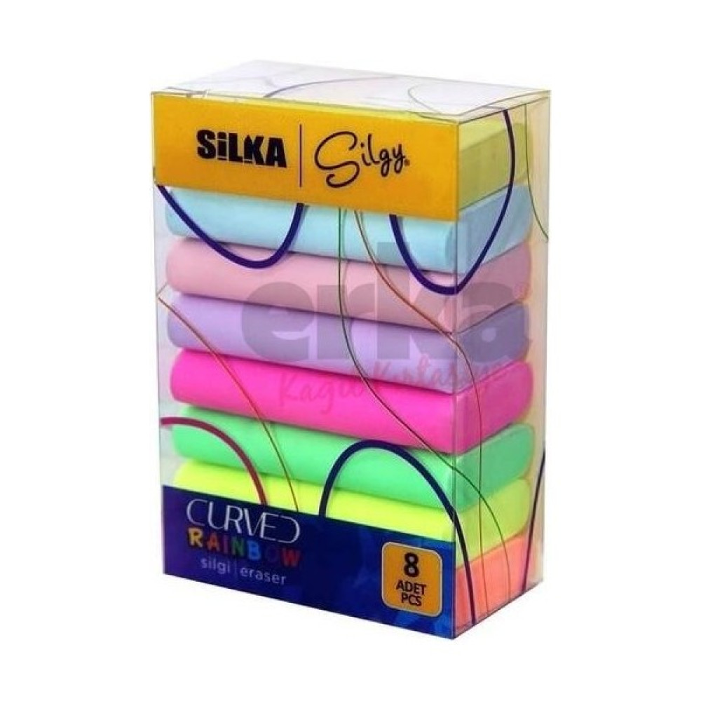 Silka Silgi Curved Rainbow 8'li Blister Silgi Fiyatı