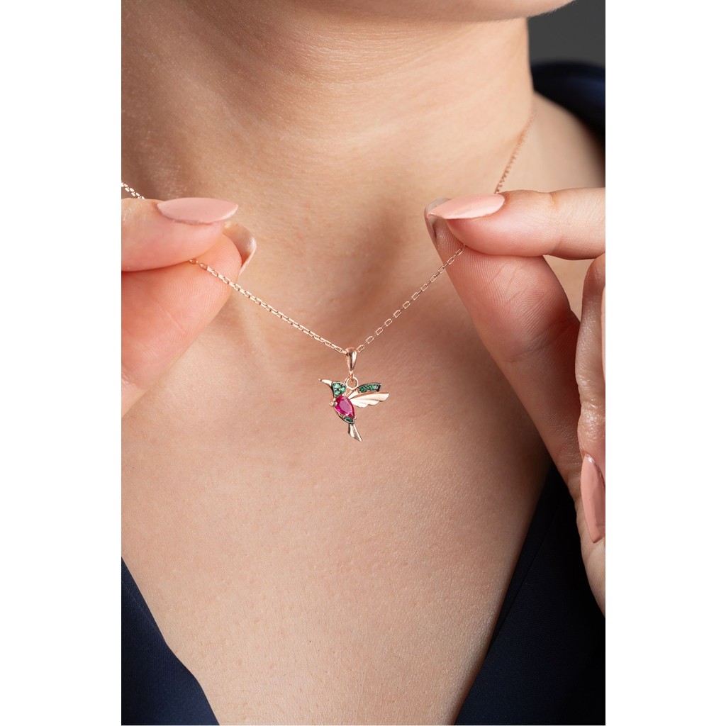 Silvano Jewelry 925 Ayar Gümüş Arı Kuşu Kolye Gümüş Kolye Fiyatı