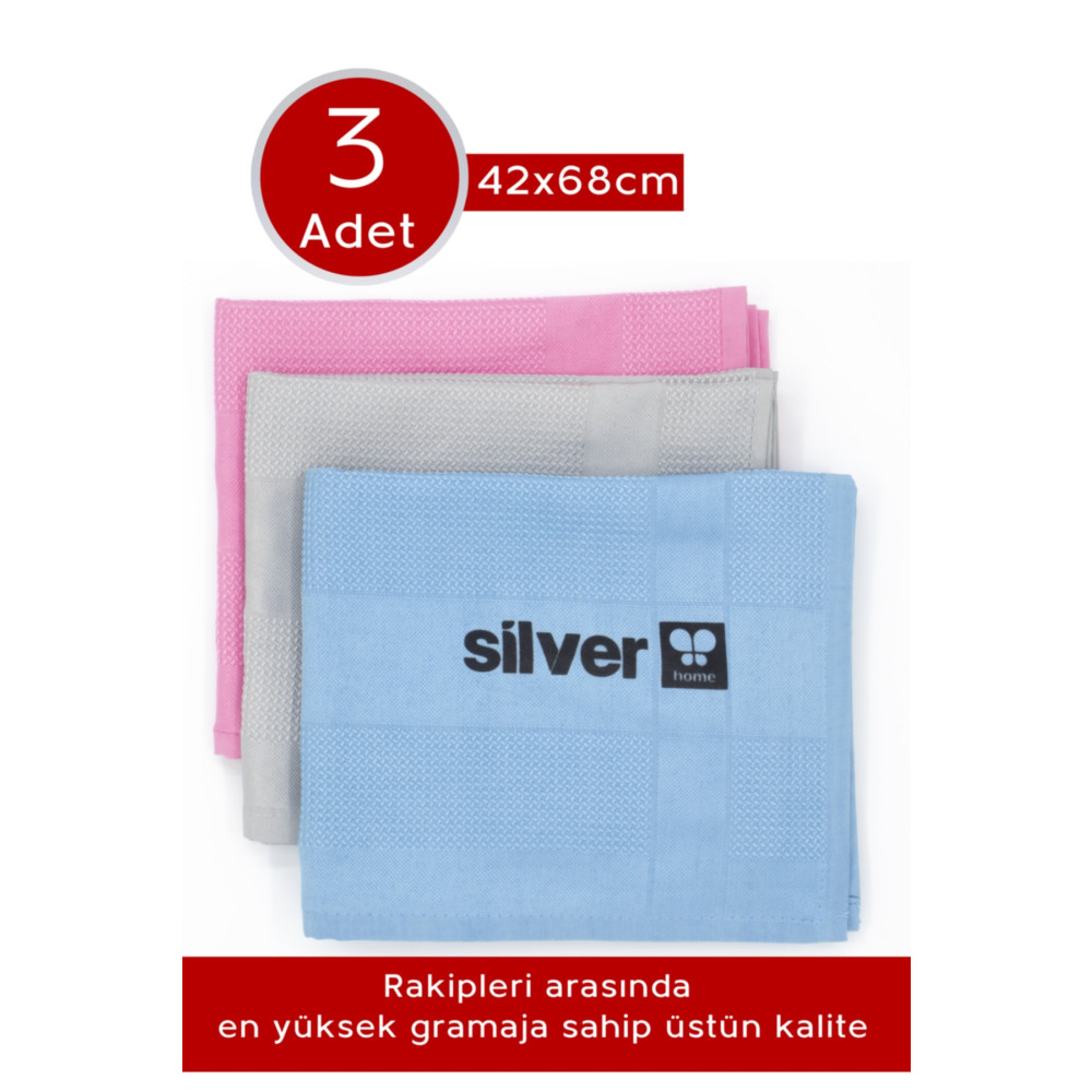 SİLVER HOME Mikrofiber 3lü Dekoratif Cam Bezi 42x68cm Temizlik Malzemeleri Fiyatı