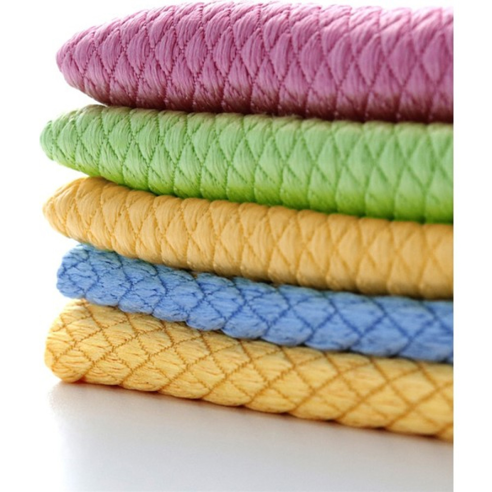 Silver Home Mikrofiber 40X40CM 5li Baklava Desen Cam Temizlik Bezi - Renkli - Pembe Temizlik Malzemeleri Fiyatı