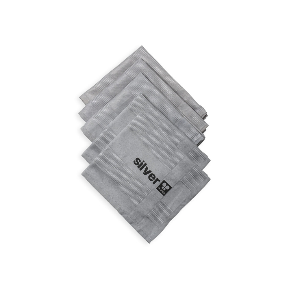 SİLVER HOME Mikrofiber 5li Dekoratif Cam Bezi - Gri Temizlik Malzemeleri Fiyatı