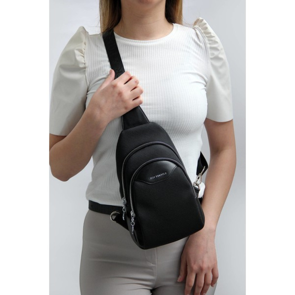 Silver & Polo Silver Polo Siyah Iki Bölmeli Kadın Bel Çantası SP959 Bayan Bel Çantası Fiyatı