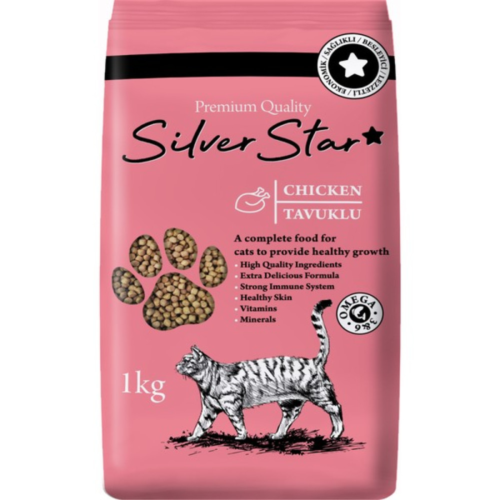 Silver Star Tavuklu Yetişkin Kedi Maması 1 kg Evcil Hayvan Ürünleri Fiyatı