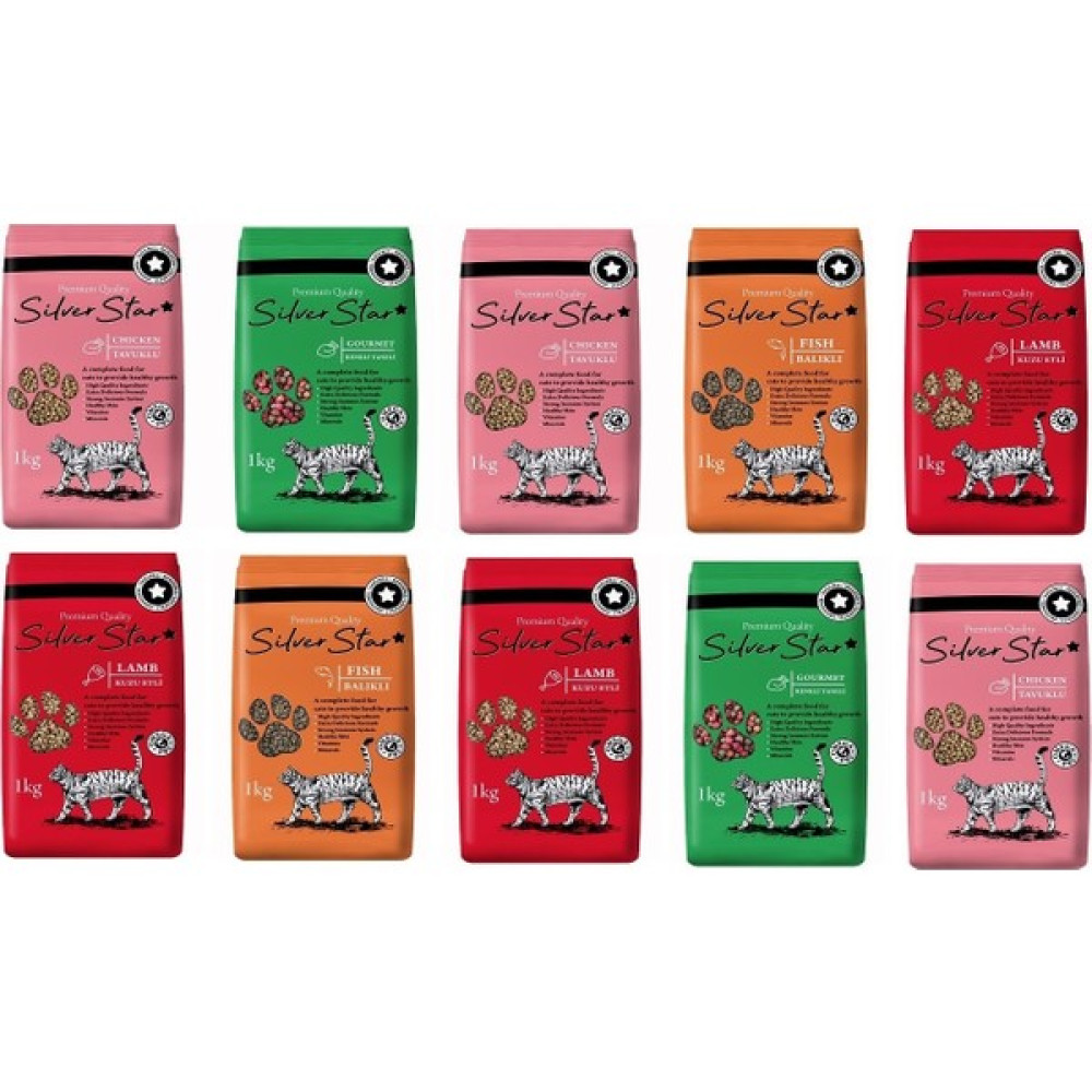 Silver Star Yetişkin Kedi Maması Çeşitleri 1kg x10ADET Evcil Hayvan Ürünleri Fiyatı