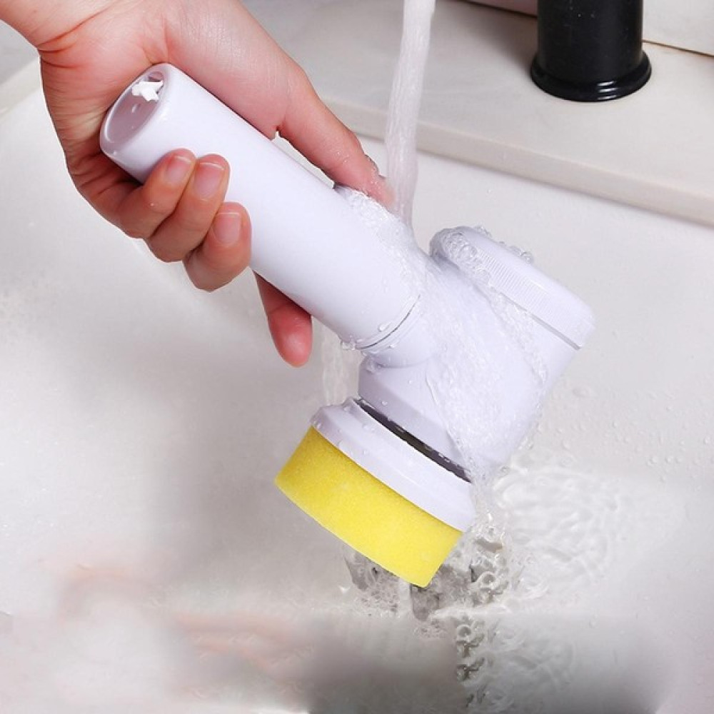 Silver Umbrella [fun Lıve] Kablosuz Elektrikli Temizleme Fırçası Seti 5'i 1 Arada El Küvet Fırçası Mutfak Banyo Lavabo Temizleme Aracı Profess Temi... Diğer Fiyatı