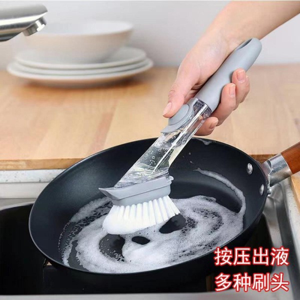 Silver Umbrella Tencere Fırçası Artefakt Mutfak Temizleme Fırçası Tencere Fırçası Bulaşık Süngeri Otomatik Sıvı Dolum Ev Çamaşır Pot Fırçası Tencer... Tencere / Tava Setleri Fiyatı