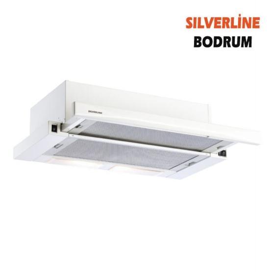 Silverline 1140 Crystal Beyaz Sürgülü Ankastre Aspiratör