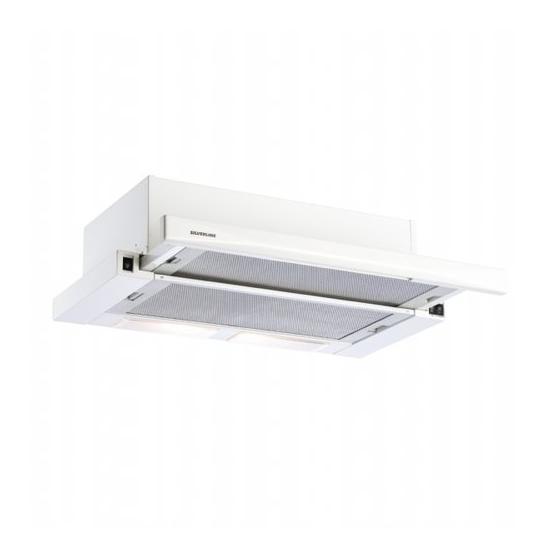 Silverline 1140 Crystal Beyaz Sürgülü Ankastre Aspiratör