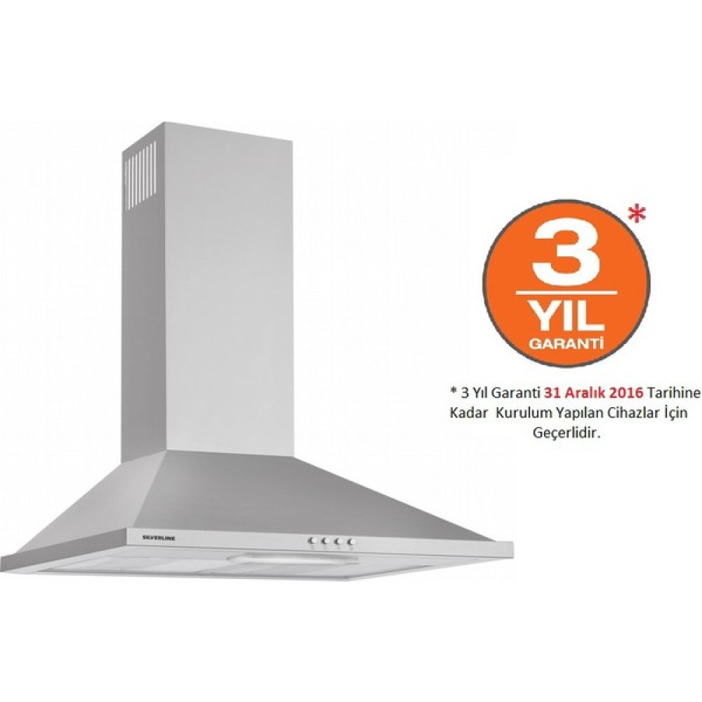 Silverline 2240 Conic 60 Cm Inox Davlumbaz Davlumbazlar Fiyatı