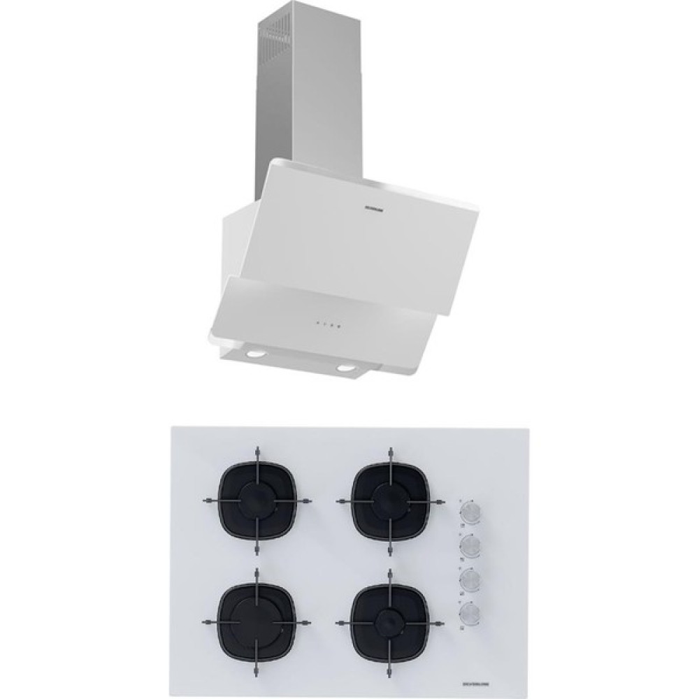 Silverline 2'li Beyaz Cam Ankastre Set 3490 Oslo -CS5665W01 65CM Cam Ocak Oto Boyaları Fiyatı