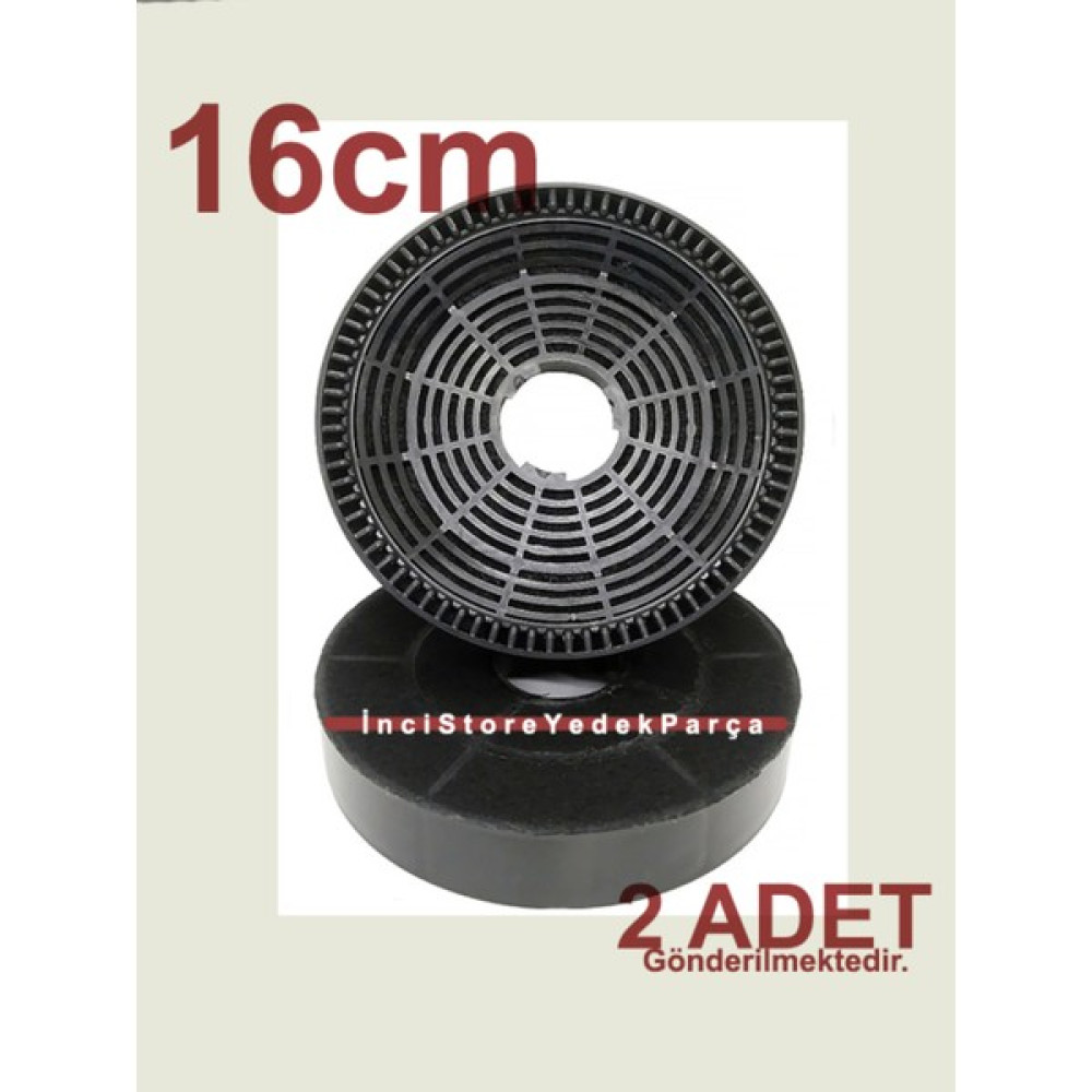 Silverline 3155 (3155.9.110.01) Ankastre Davlumbaz Aspiratör Için Karbon Filtre 16CM 2 Adet Oto Boyaları Fiyatı