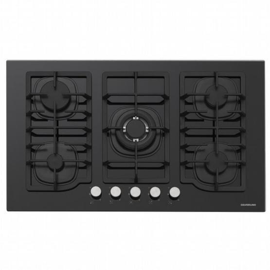 Silverline CS5406B01 90 cm Siyah Cam Ankastre Ocak