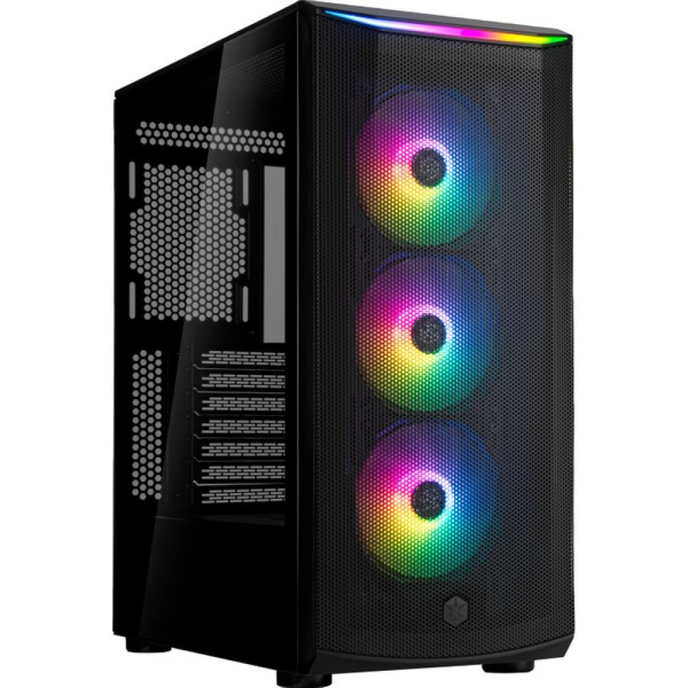 Silverstone Fara 512Z 3X12 Argb Fanlı Tempered Glass Yan Panel, Mesh Ön Panel USB 3.0 Type-C Oyuncu Kasası (Dikey Ekran Kartı Desteği) (SST-FA512Z-BG) PC Kasaları Fiyatı