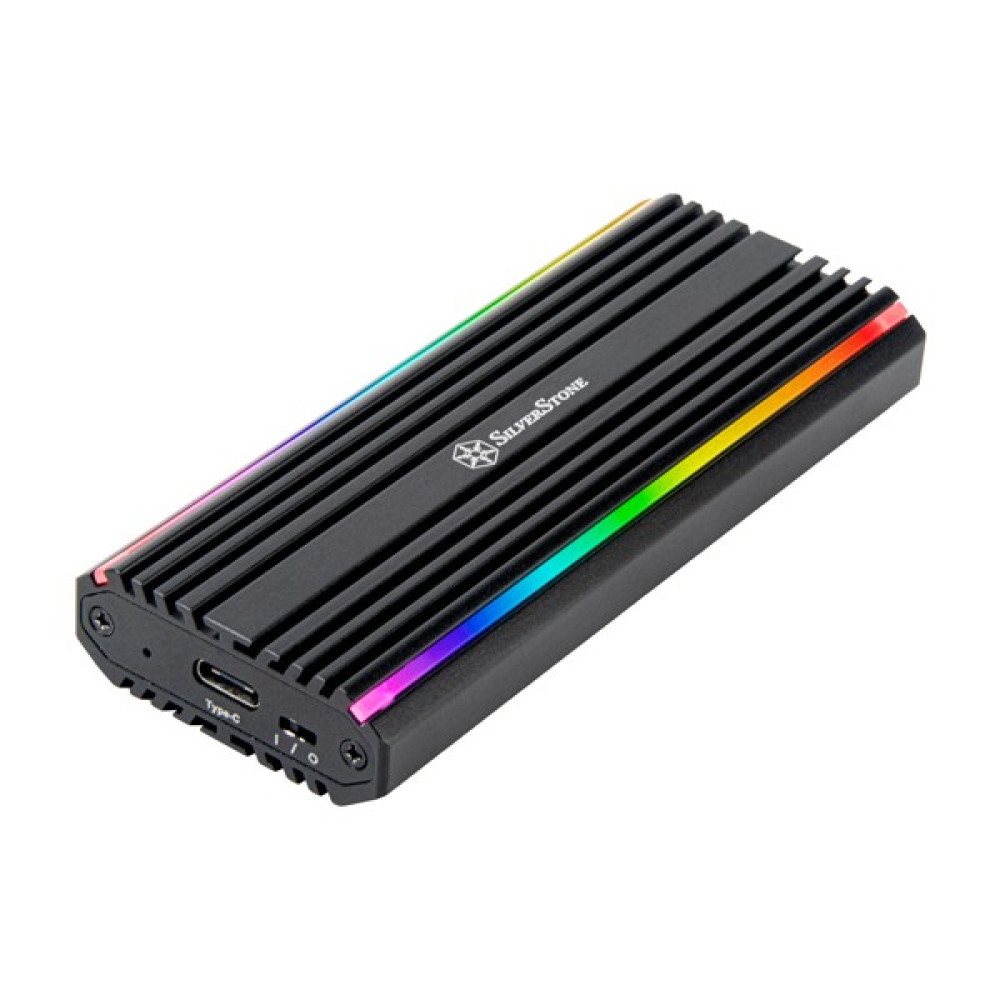 Silverstone Usb-C 3.2 Gen2 10GBPS Nvme / Sata M.2 SSD Rgb Harici Disk Kutusu (SST-MS13) HDD Kutuları Fiyatı