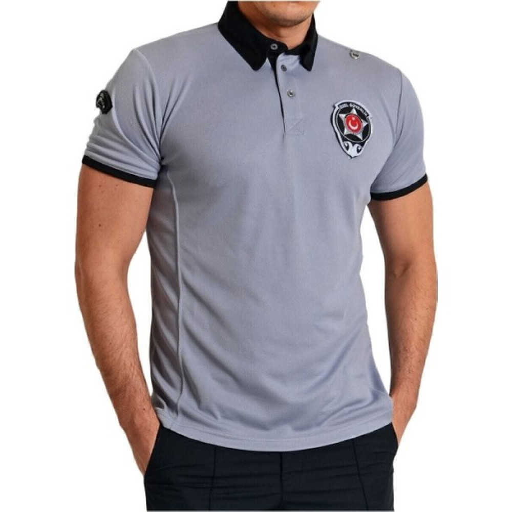 Silyon Askeri Giyim Yeni Kamu Personel Özel Güvenlik T-Shirt Lacos Kısa Kollu Tişort Yönetmeliğe Uygun Erkek T-shirt Fiyatı