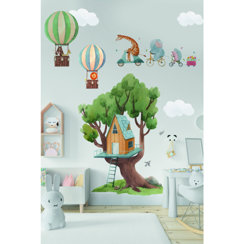 Sim Tasarım Mutluluk Diyarı Duvar Stickerı 45 x 45 Beden Duvar Stickerı Fiyatı