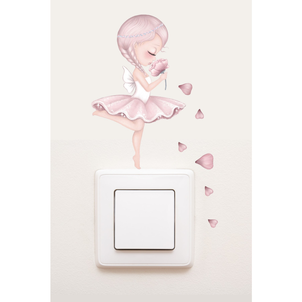 Sim Tasarım Pembe Sim Perisi Priz Sticker - Sım397 15 x 15 Beden Duvar Stickerı Fiyatı