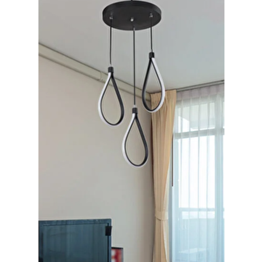 Sima Avize Simaavize Damla Led Avize Siyah 300 ml Avize Fiyatı