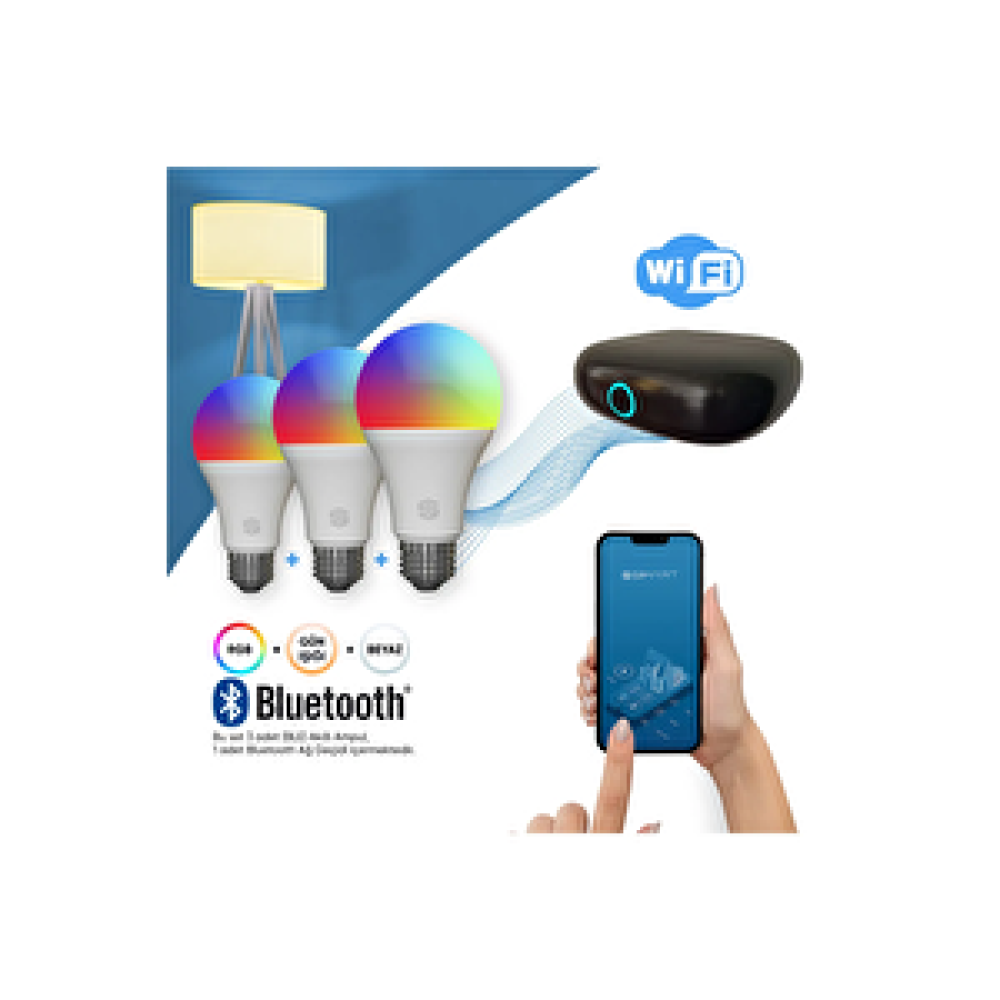Şımart 3’lü Ampul Seti - Şımart Bluetooth Ağ Geçidi Elektrik ve Aydınlatma Fiyatı