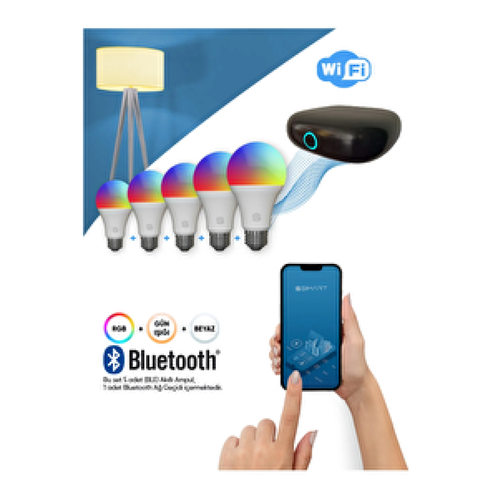 Şımart 5'li Ampul Seti - Şımart Bluetooth Ağ Geçidi Elektrik ve Aydınlatma Fiyatı