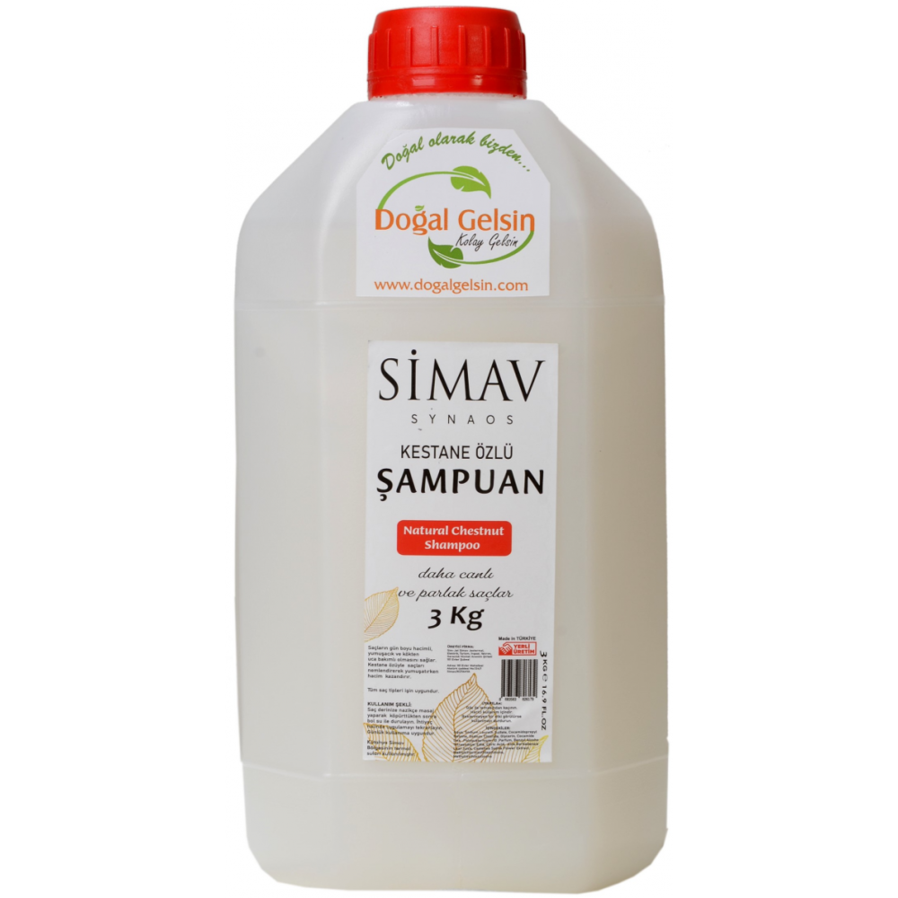 Sımav Cografi Isaretli Kestane Ozlu Ve Termal Sulu Sampuan - 3 Kg Şampuan ve Saç Kremi Fiyatı