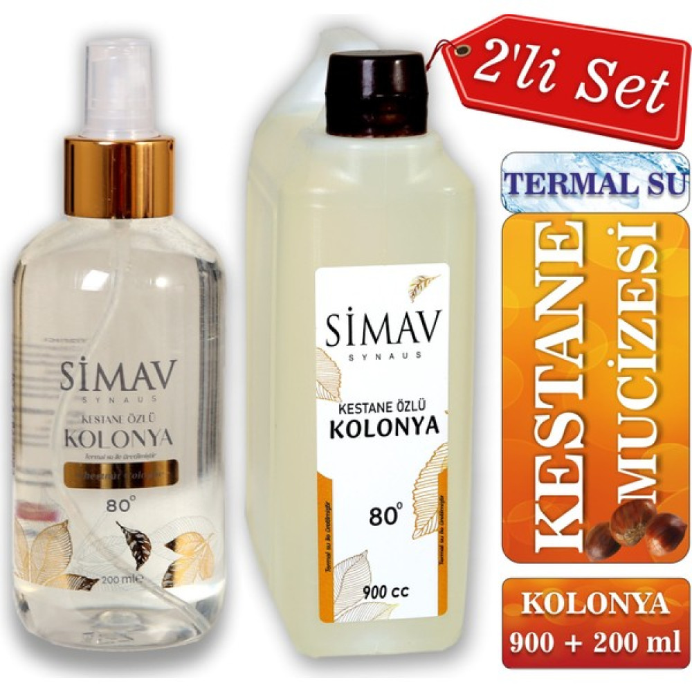 Simav Synaus Kestane Özlü ve Termal Sulu Kolonya 2'li Set 900 ml + 200 ml Oto Boyaları Fiyatı