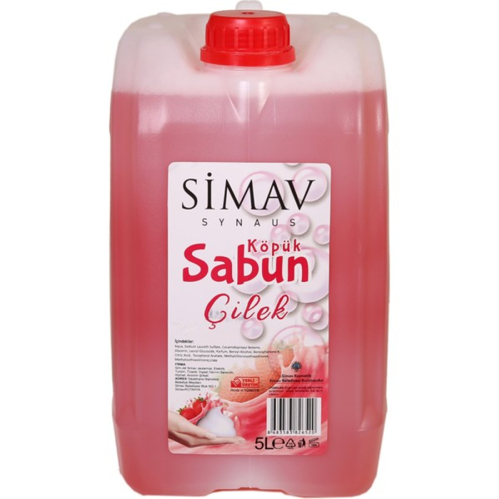 Simav Synaus Termal Sulu Çilek Özlü Köpük Sabun - 5 Lt Sabunlar Fiyatı