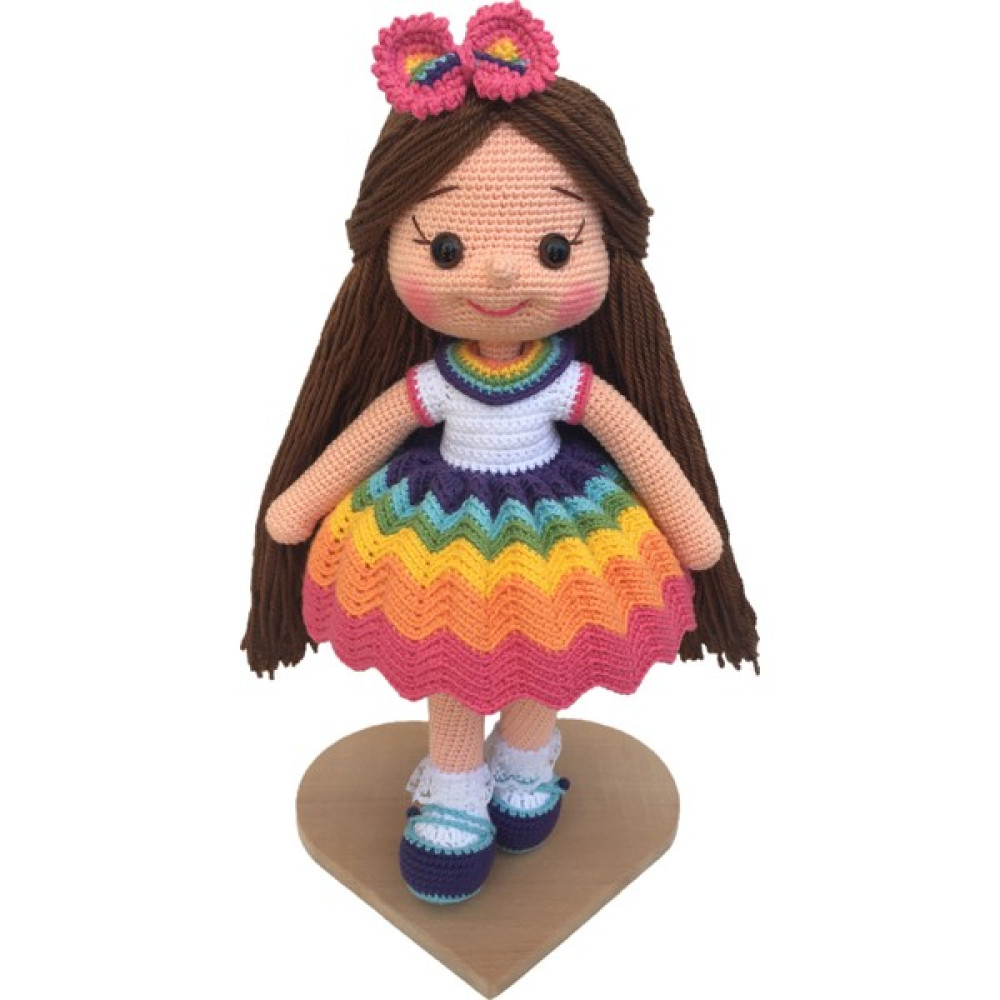 Simay Store Amigurumi Organik Karnaval Örgü Bebek 35 cm Bebek Oyuncakları Fiyatı