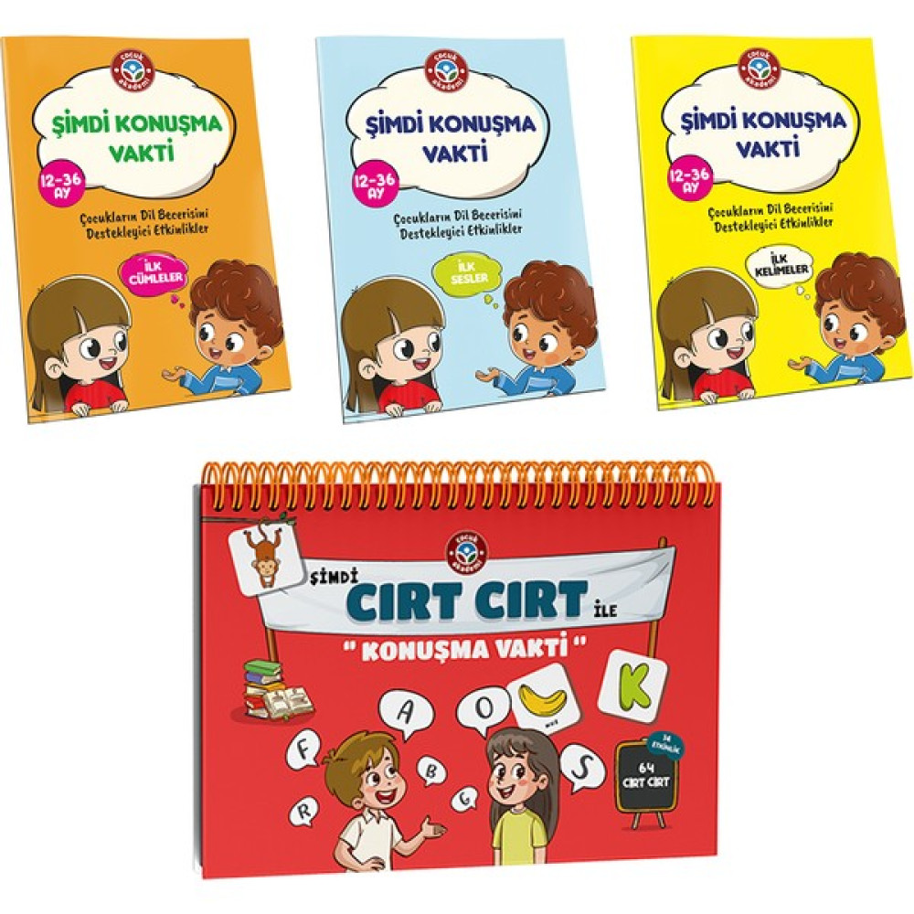 Şimdi Konuşma Vakti - Şimdi Cırt Cırt ile "Konuşma Vakti" 4 Kitap Çocuk Öykü Fiyatı
