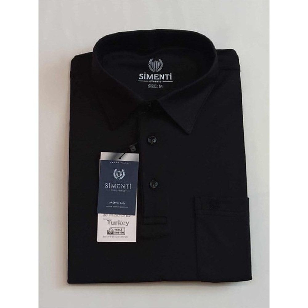 Simenti Blues Moda Simenti Interlok Gömlek Yaka Tişört Erkek T-shirt Fiyatı