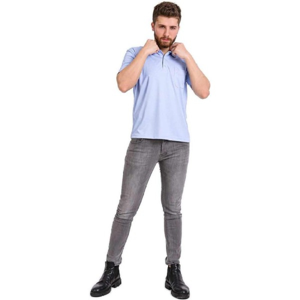 Simenti Polo Yaka Rahat Kalıp Cepli Tshirt Özel Üretim Regular Fit Erkek T-shirt Fiyatı