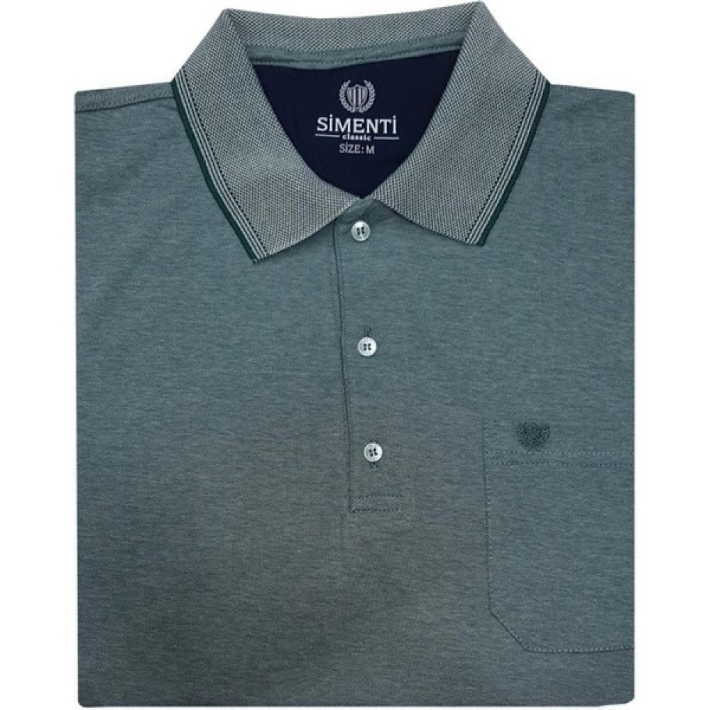 Simenti Yakalı Klasik Fit Kısa Kol Erkek Tişört Erkek T-shirt Fiyatı