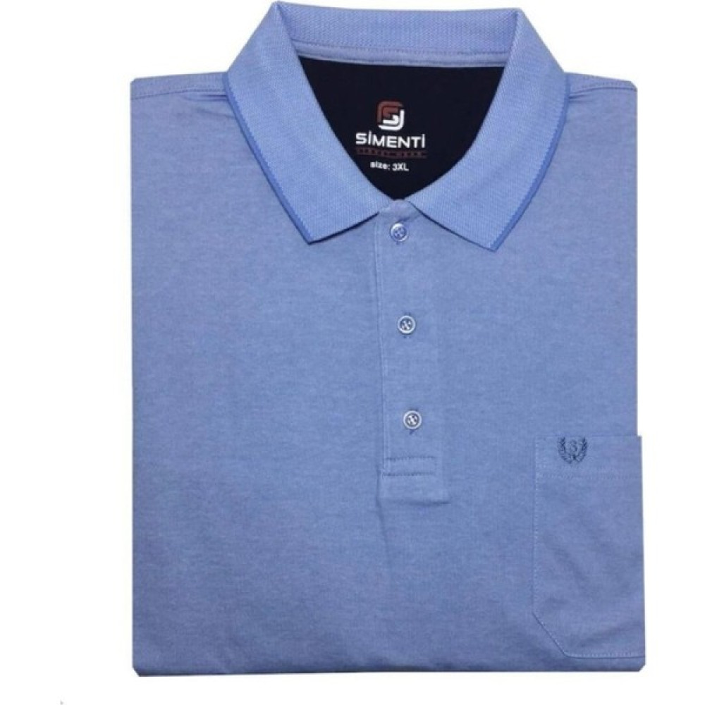 Simenti Yakalı Klasik Kısa Kol Erkek Tişört - 3541 Erkek T-shirt Fiyatı