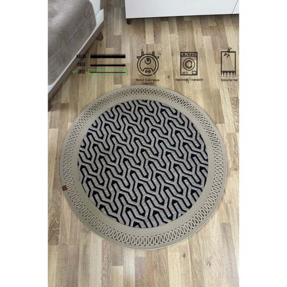 Simerev Halı Hasır Jüt Bej Yolluk Halı - 70 x 70 cm Kilim Fiyatı