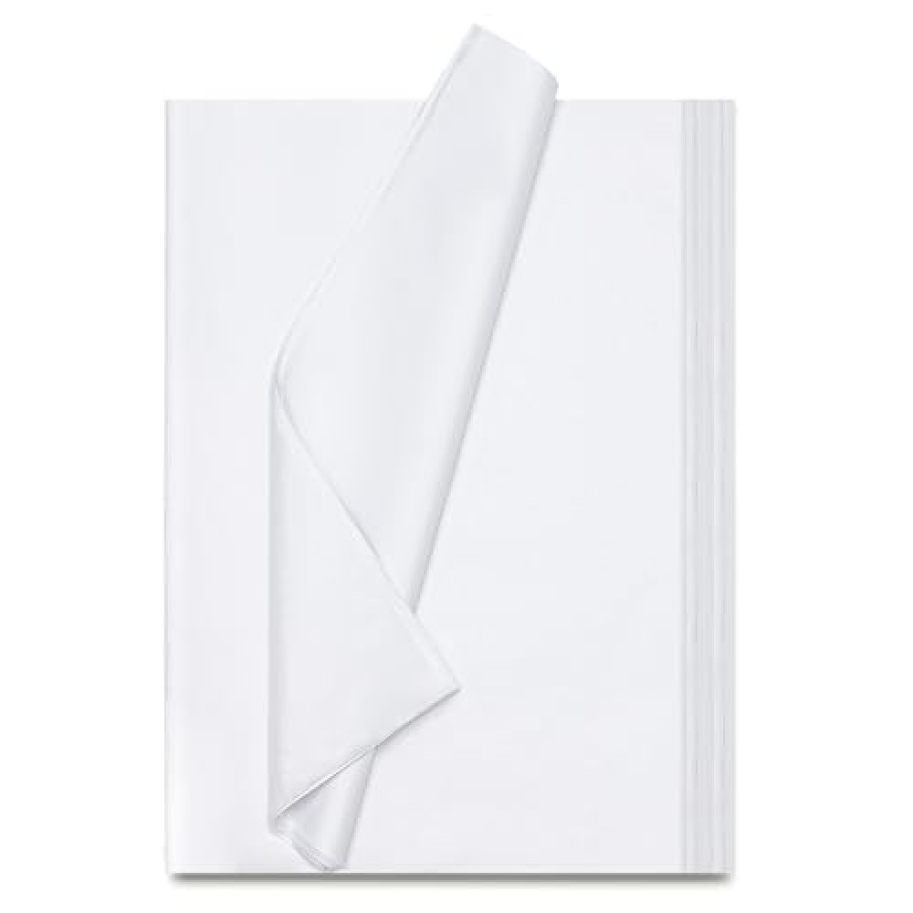 Simetufy White Tissue Paper for Gift Bags, 115 Sheets of 14 x 20 Inches White Wrapping Paper, Gift Wrapping Tissue Paper Bulk for Crafts, Holiday, Birthday, Christmas, Party Decor and DIY Crafts