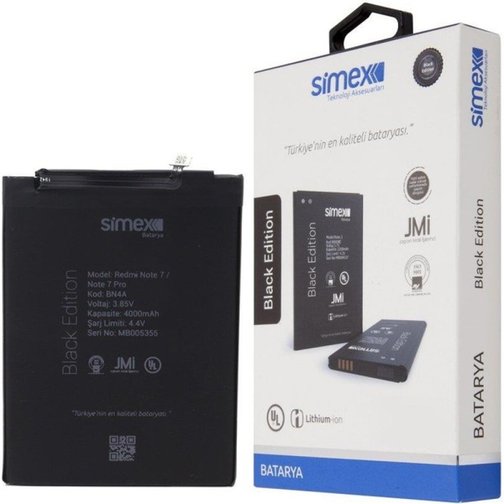 Simex Xiaomi Redmi Note 7 / Note 7 Pro Batarya Sbt-01 Cep Telefonu Bataryası Fiyatı