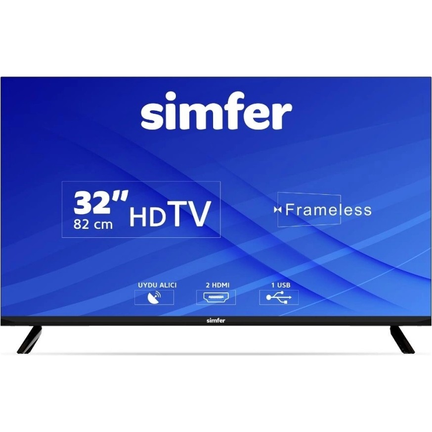 Simfer 32SFS3N 32" 82 cm HD Ready LED TV Dahili Uydu Alıcılı Ekran Tipi Televizyonlar Fiyatı
