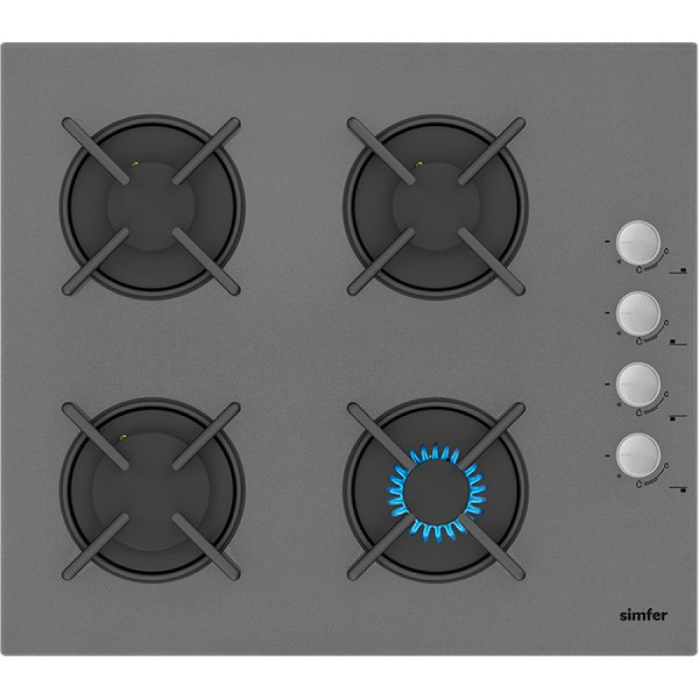 Sımfer 3537 4g 60 Cm Sılver Cam Ank. Ocak Yeni Model - LPG Ocaklar Fiyatı