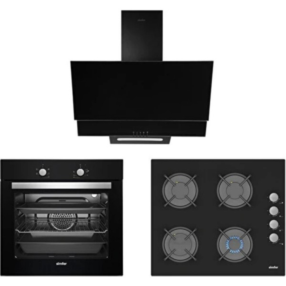 Simfer 7350-3500-8701 Siyah Ankastre Set Oto Boyaları Fiyatı