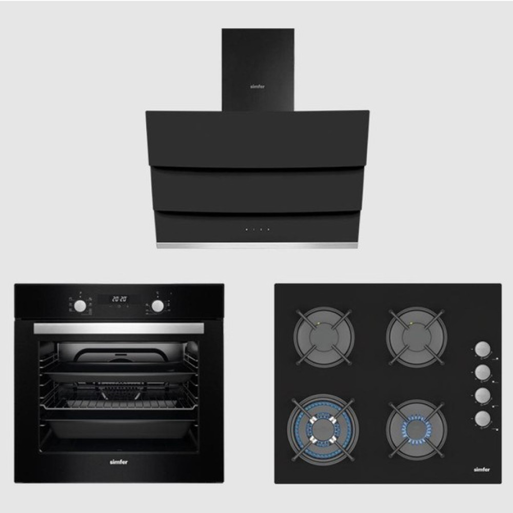 Simfer 8 Fonksiyon 60 Lt Siyah Turbo Ankanstre Set ( 7327 Fırın + 3508 Ocak + 8678 Davlumbaz) Oto Boyaları Fiyatı