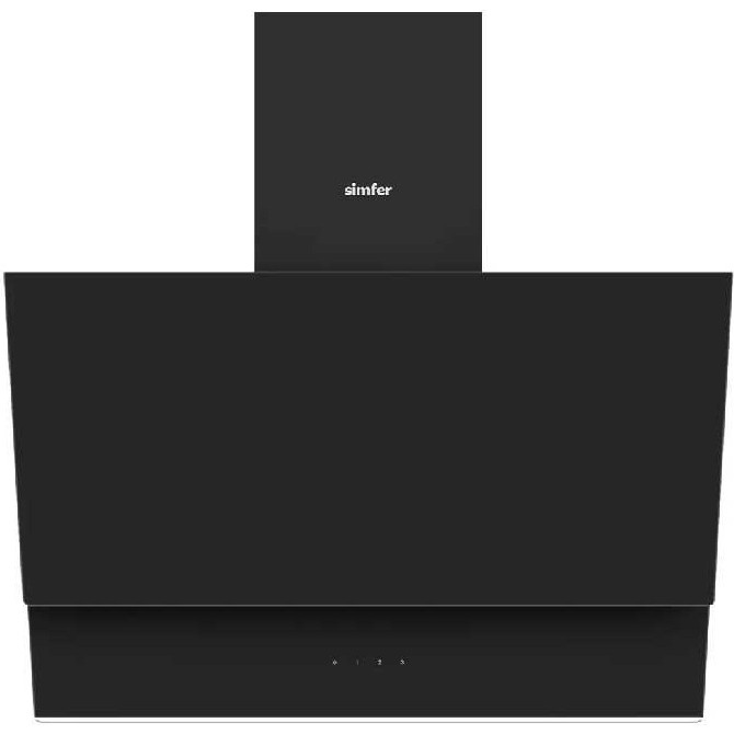 Simfer 8703 Siyah 60 cm Duvar Tipi M3 Davlumbaz Dokunmatik Kontrol ile Modern Tasarım Davlumbazlar Fiyatı